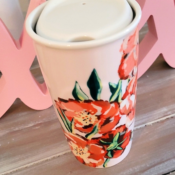 Starbucks 2015 Floral Ceramic Travel Mug - Picture 6 of 6